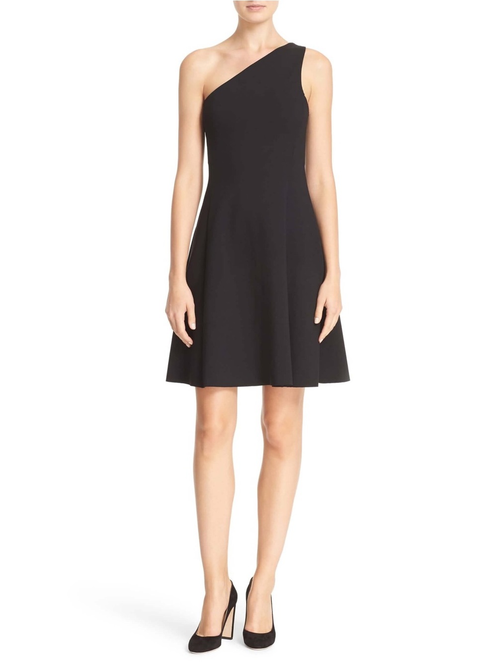 Theory Leainna Fixture Ponte One-shoulder Mini Dress Size Small